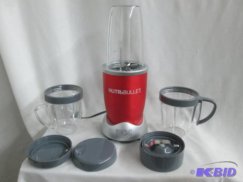 lot 10 image: NutriBullet Nutrient Extractor by Magic Bullet - Red