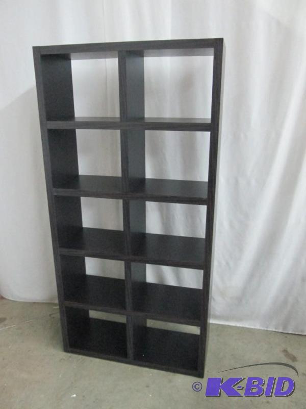 lot 20 image: Alcove Espresso Double Bookshelf