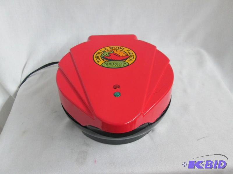 lot 28 image: Nostalgia Electrics Baked Tortilla Bowl Maker