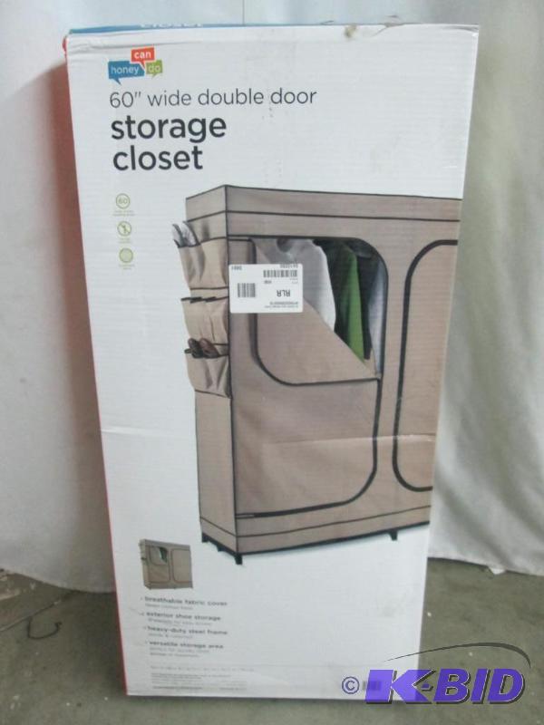 Honey Can Do 60 Double Door Storage Closet July Store