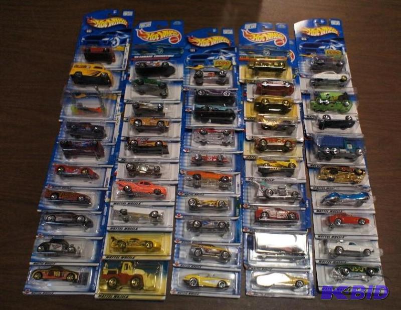 Lot of (50) Hot Wheels, Various Years, Makes,...