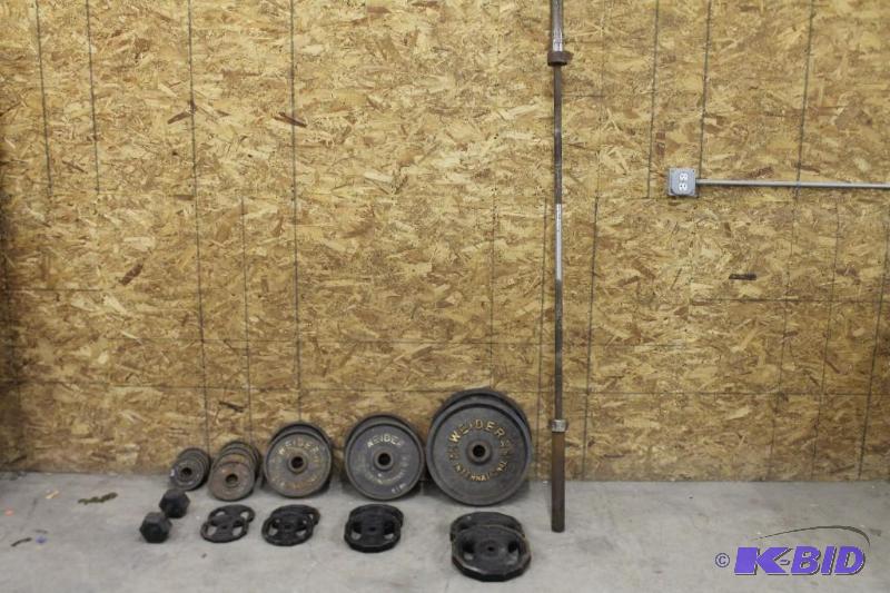 Standard 45# bar with Steel Plates and Dumbell