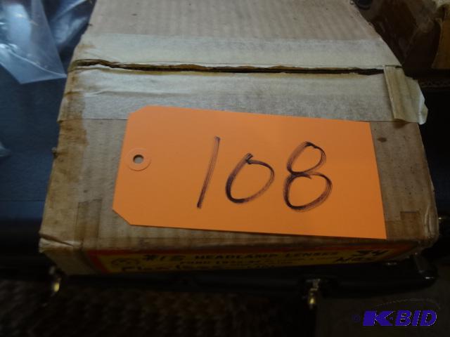 lot 108 image: 1934 NOS Ford Headlight Lenses...