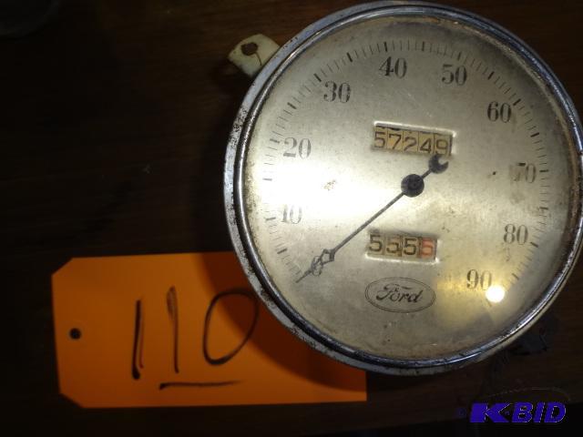 lot 110 image: Old Ford Speedo Head...