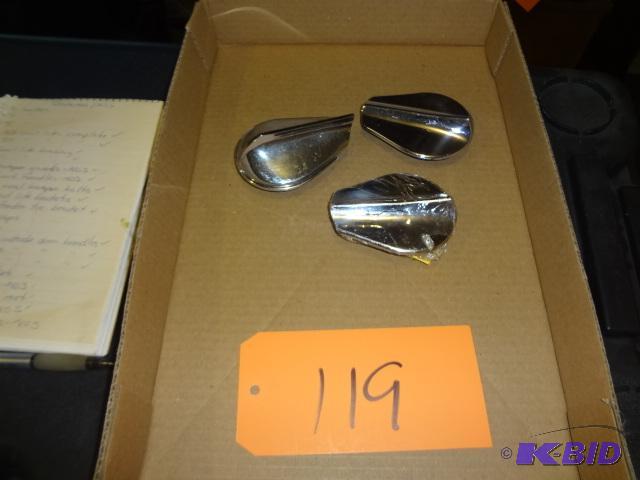lot 119 image: (3) Ford Radiator Caps...