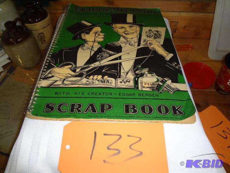 lot 133 image: Charley McCarthy Scrapbook full of Ripleys B...