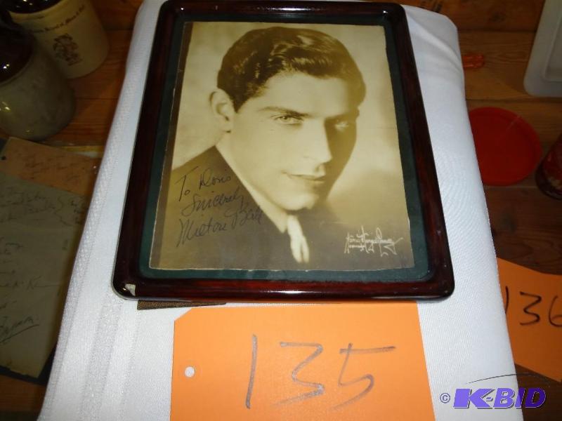 lot 135 image: Autographed picture of a young Milton Berle, ...