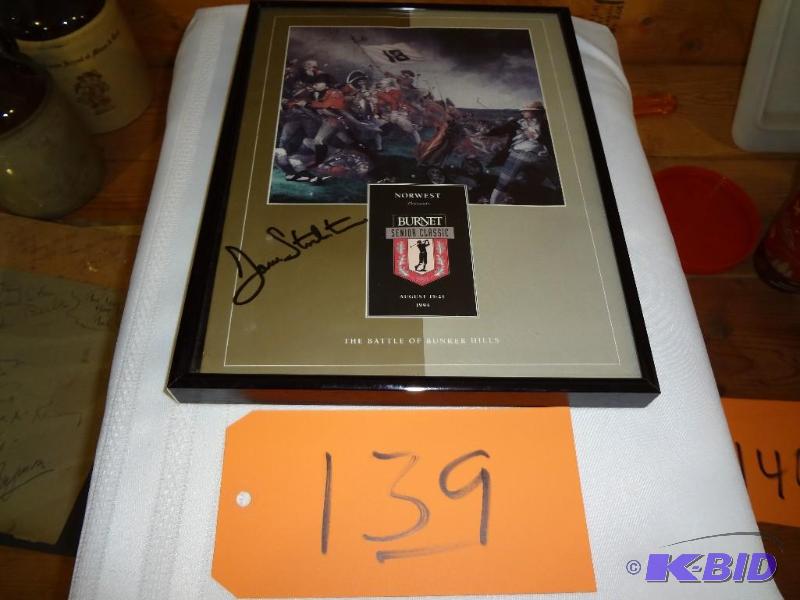 lot 139 image: Autographed James Stuart Golf Program...
