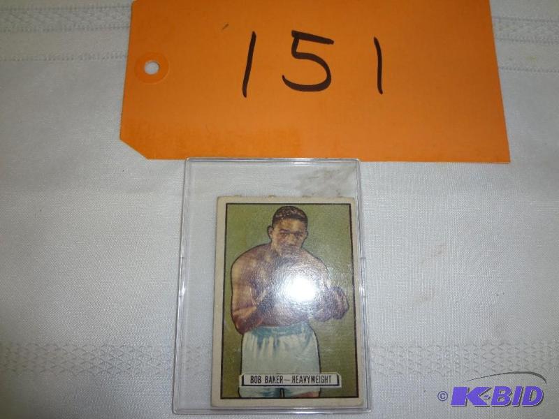 lot 151 image: Bob Baker, Ring Side Boxing Card, weve never...
