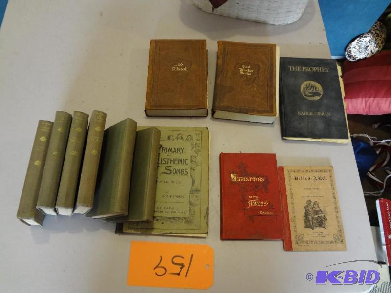 lot 159 image: Lot of Very Old Unusual Books...