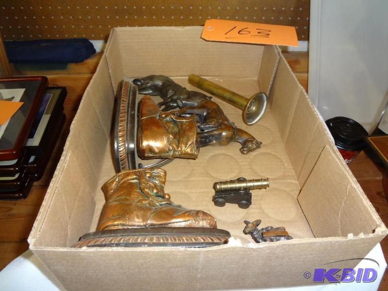 lot 163 image: Lot of CopperMetal Figures...
