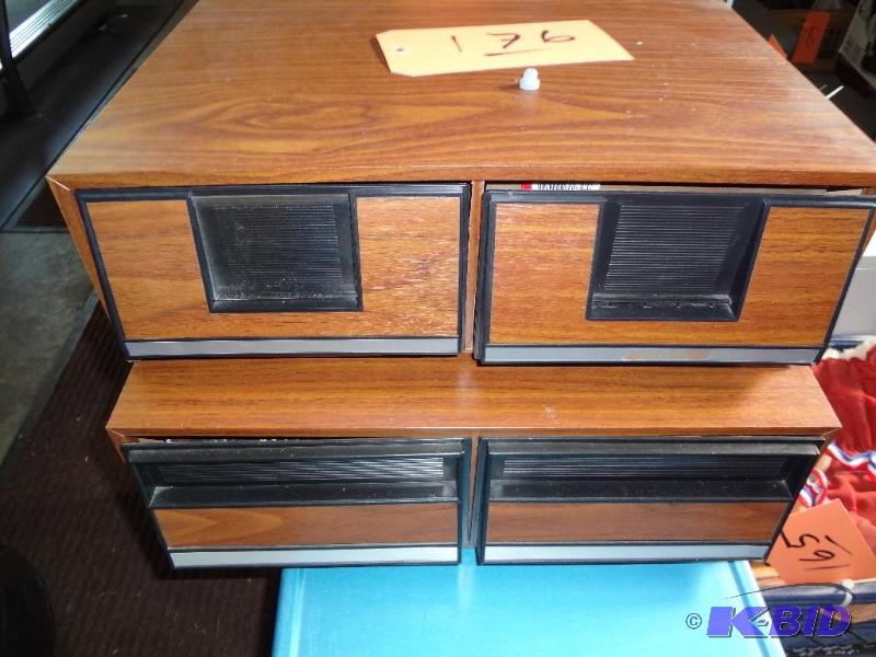lot 176 image: Two VHS Cabinets, VHS Movies...