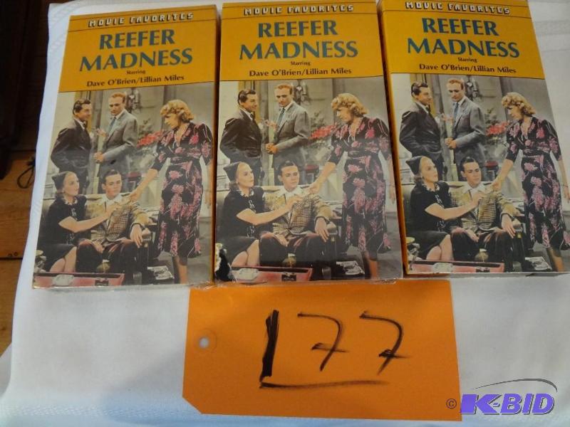lot 177 image: Three Copies of Reefer Madness, two unopened...