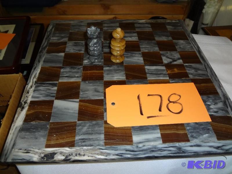 lot 178 image: Chess Set ,Onyx...