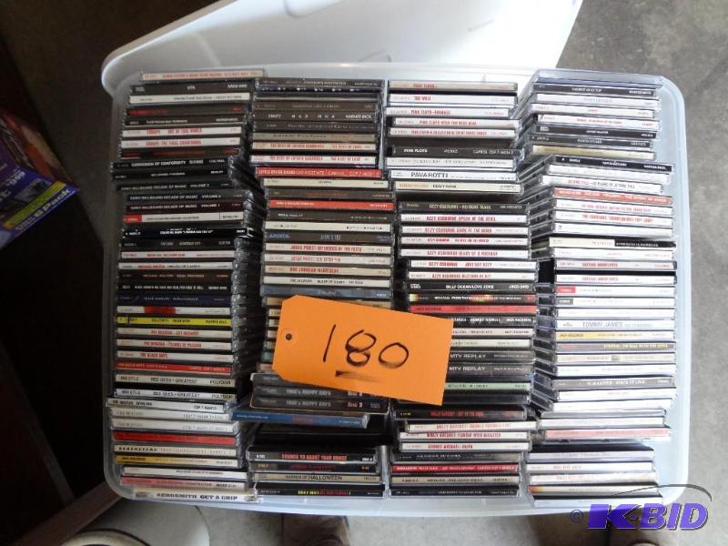lot 180 image: Huge Lot of CDs. Click on attached PDF file ...