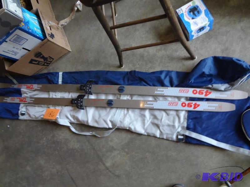 lot 186 image: Cross Country Skis, Boots, Carriers...