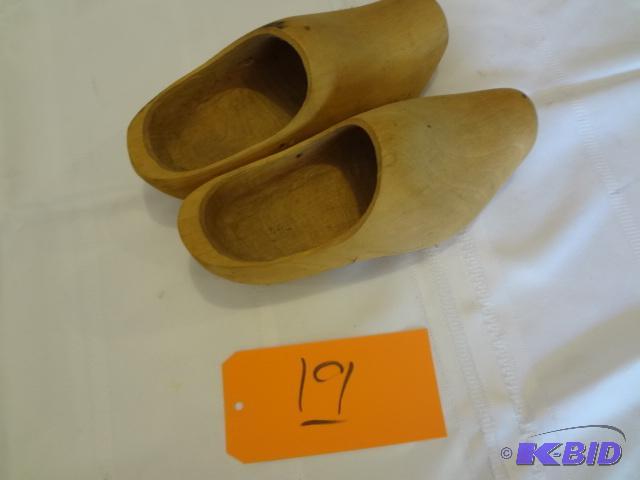 lot 19 image: Real Wooden Shoes...