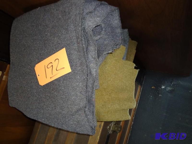 lot 192 image: Lot of Real Army Blankets...