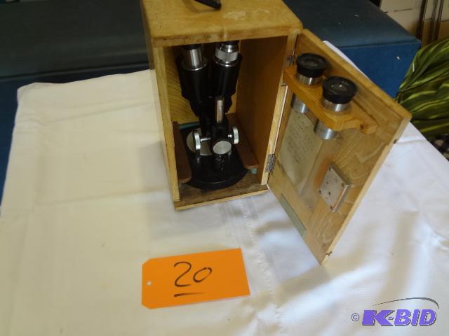 lot 20 image: Antique Microscope...