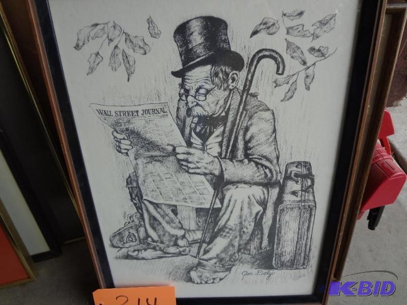 lot 214 image: Daly Print...