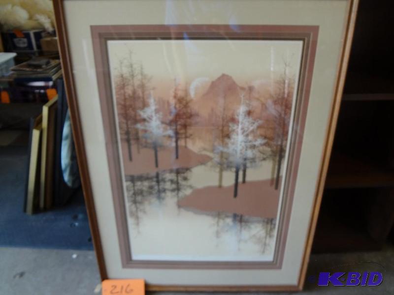 lot 216 image: (2) Large Prints...