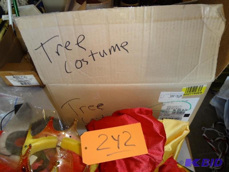 lot 242 image: Costumes, a tree and a frog and others...
