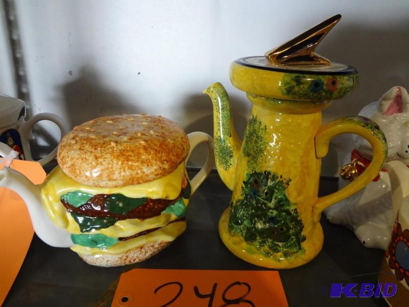 lot 248 image: (2) English Tea Pots...