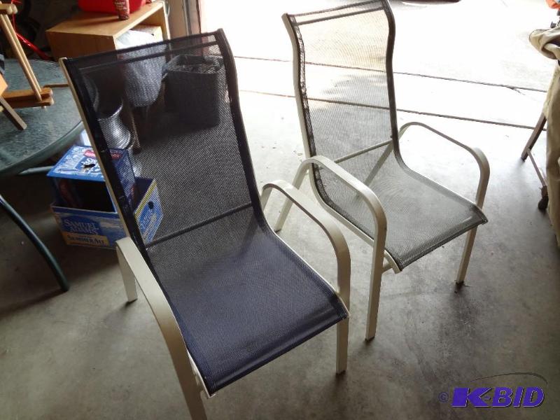 lot 255 image: (2) Yard Chairs wcover...