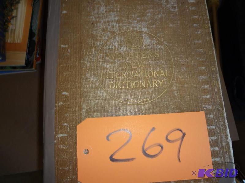 lot 269 image: Old Unabridged Dictionary...