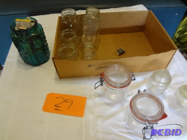 lot 29 image: Jars, Match Book Collection, Kerr Mason...