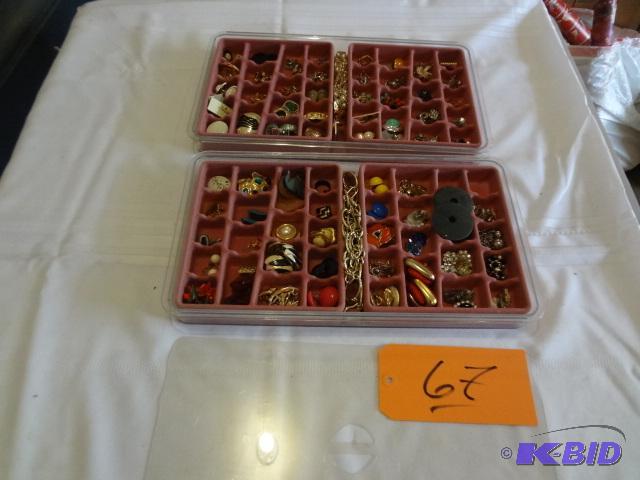 lot 67 image: Two Trays of Costume Jewelry...