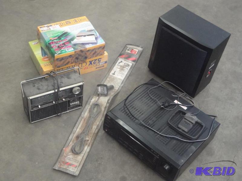 lot 121 image: Lot Of (2) CD-RW Drives, (1) CB Radio Antenn...