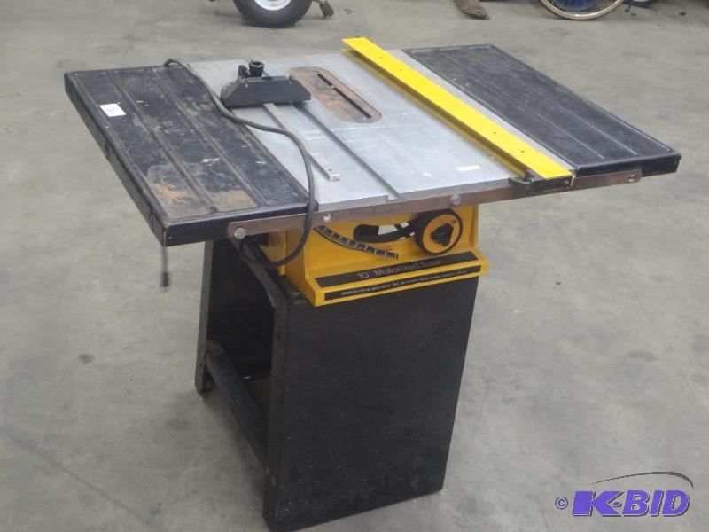 lot 16 image: Rockwell 10" Table Saw With Stand-Fence-...