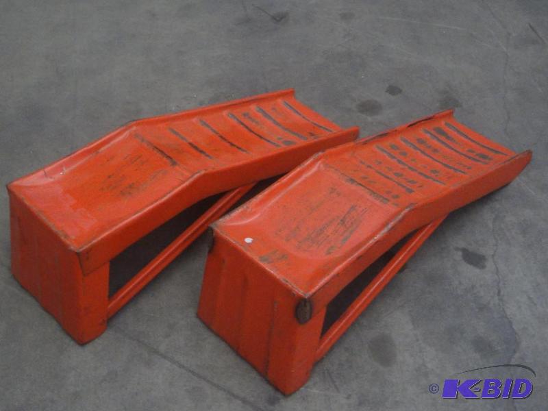 lot 50 image: Set Of Steel Car Ramps...
