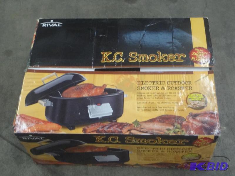 lot 56 image: Rival K.C. Smoker Electric Smoker & Roast...