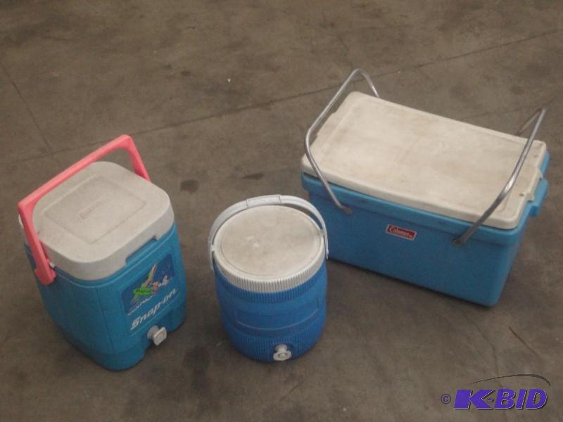 lot 60 image: Lot Of (3) Camp Coolers...