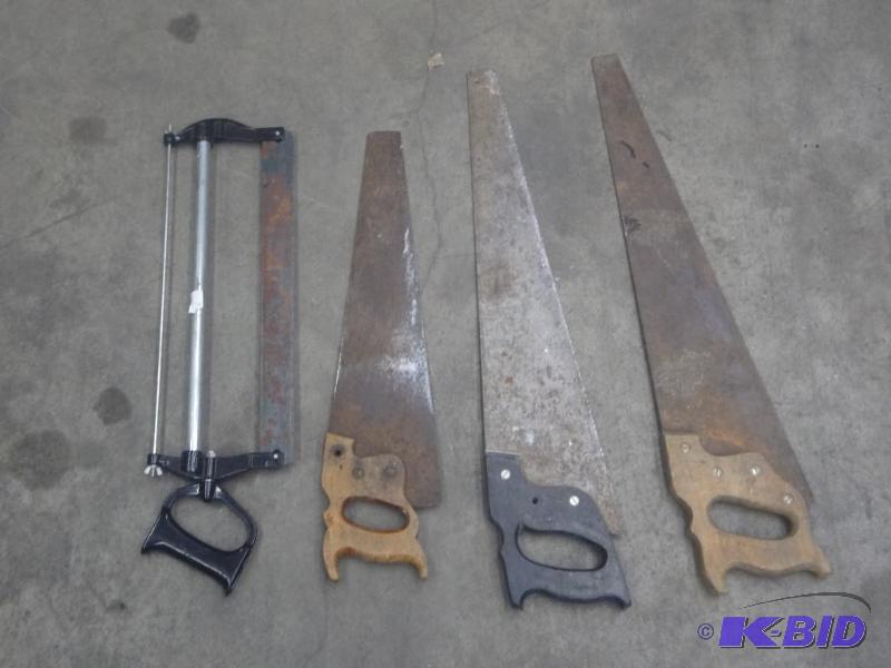 lot 61 image: Lot Of (4) Hand Saws...