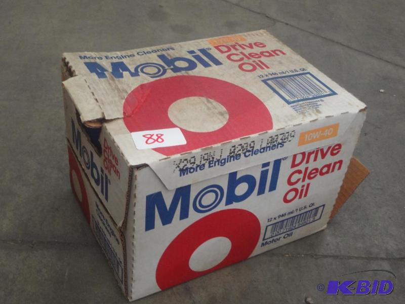 lot 88 image: (12) Quarts Of Mobil 10W-40 Motor Oil...