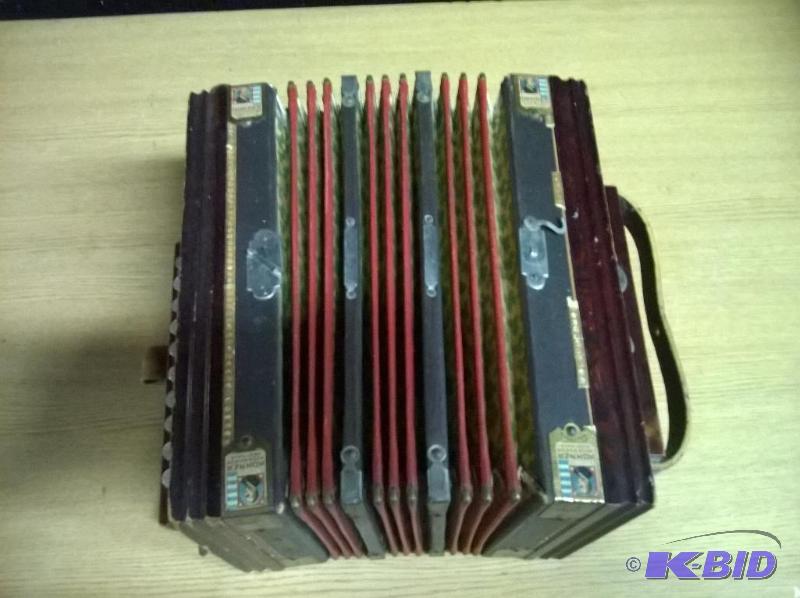 M Hohner Best Made Accordion, Red, Made in Ge...