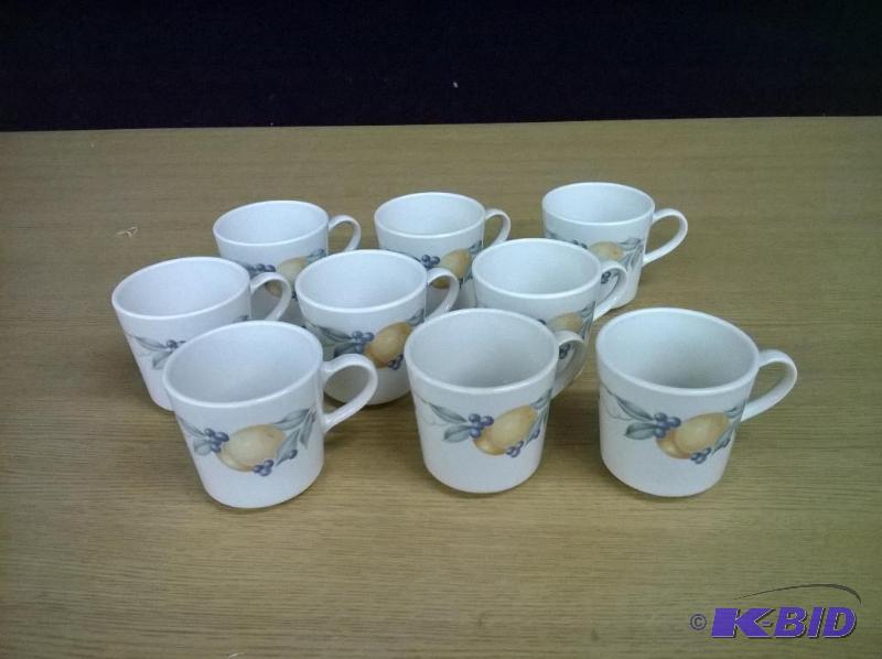 Lot of 9 Matching Corning Tea Cups...