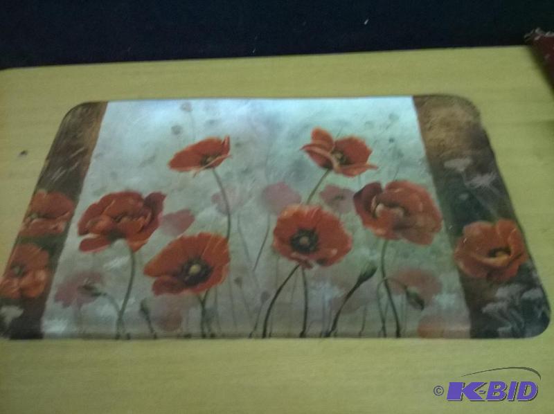Floral Doormat, Thick - seems like foam insid...