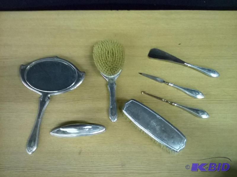 Grooming Kit, Sterling Silver, marked &quotM...
