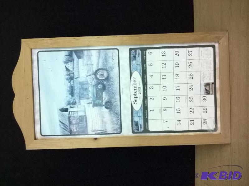 John Deere Framed Calendar...