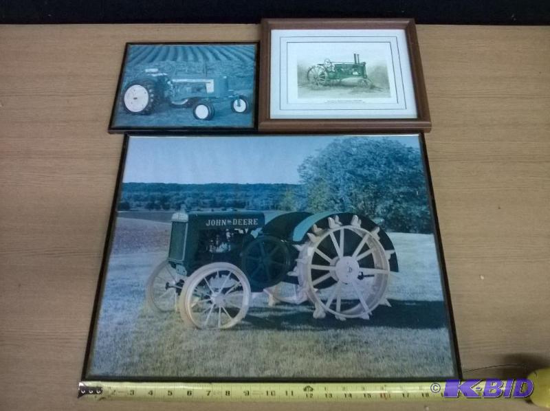 Framed John Deere Prints, Lot of 3...