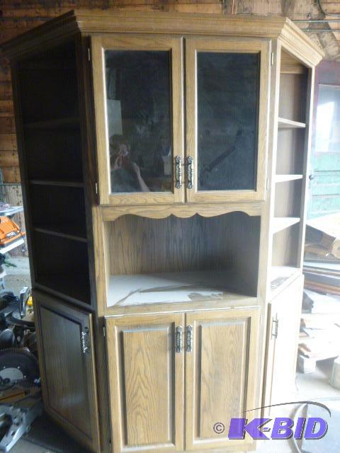 Dark Oak Hutch 84&quot H X 64 12&quot W X ...