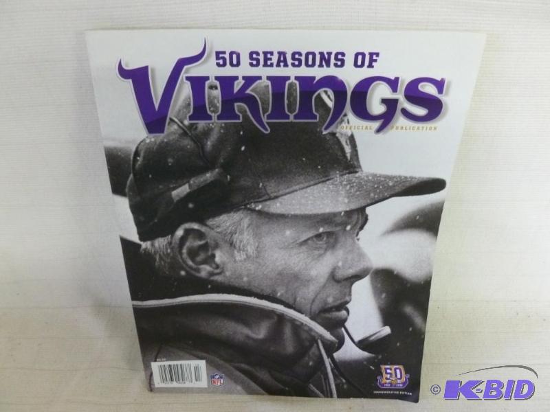 lot 141 image: Book - 50 Seasons Of Vikings - 2010....