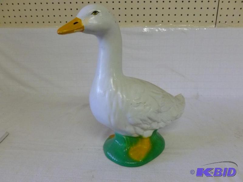 lot 149 image: Large ceramic outdoor goose rock garden decor...