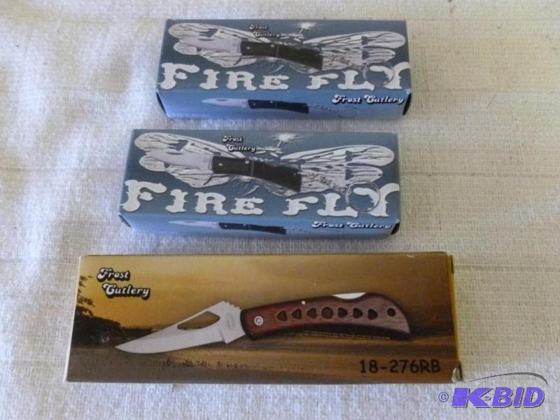 lot 197 image: Lot of three collectible Frost Cutlery stainl...