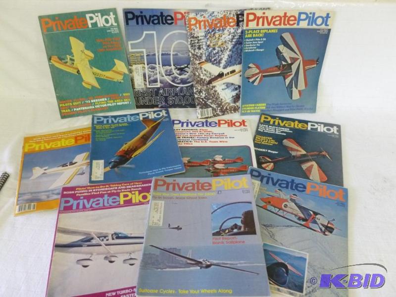 lot 206 image: Lot of eleven 1970s Private Pilot magazines....