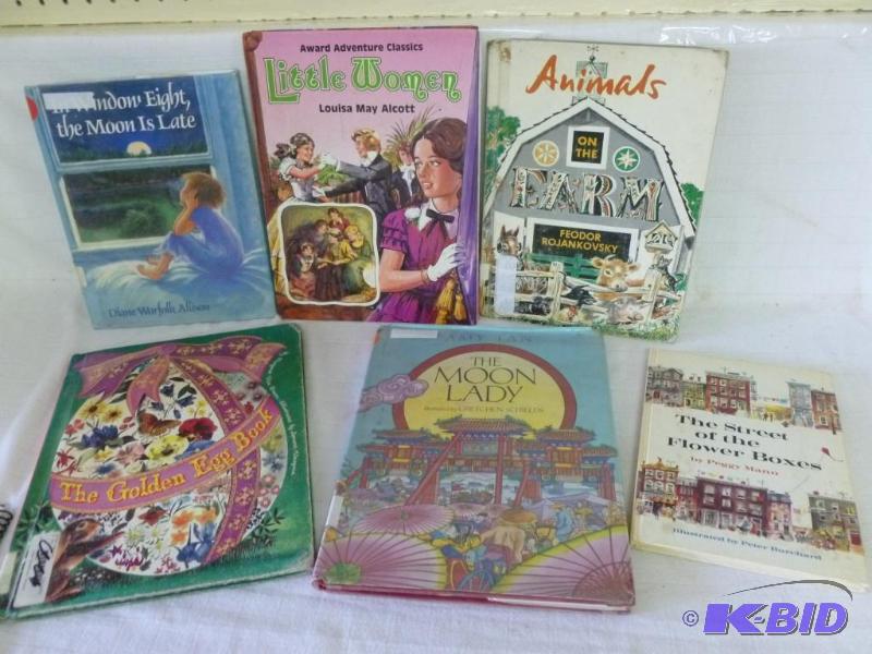 lot 208 image: Lot of six vintage hardcover kids books....